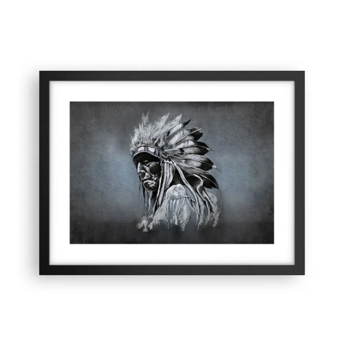 Plakat i sort ramme - Tilbage til rødderne - 40x30 cm