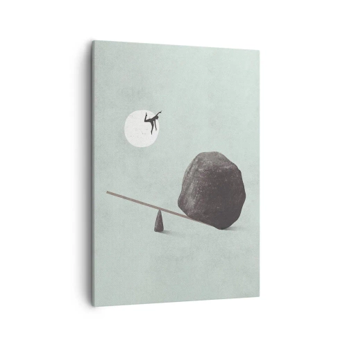 Lærredstryk - Billede på lærred - En drøm går i opfyldelse - 50x70 cm