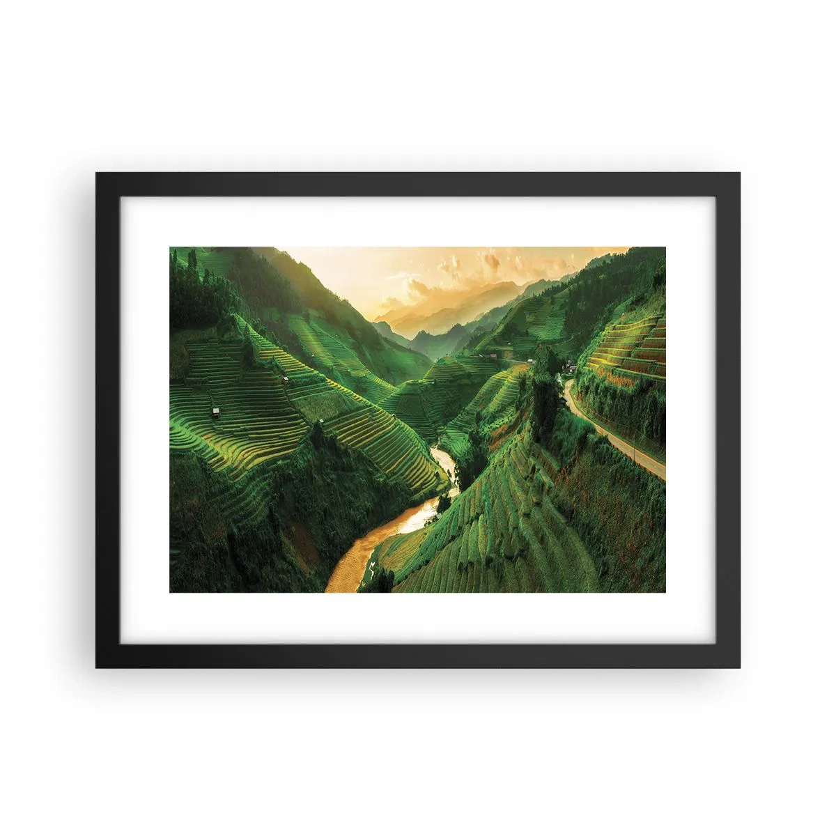 Plakat i sort ramme - Vietnamesisk dal - 40x30 cm