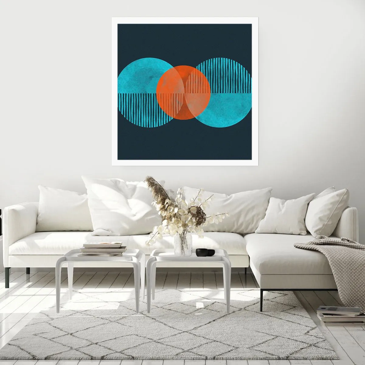 Plakat - Symmetrisk sammensætning - 40x40 cm