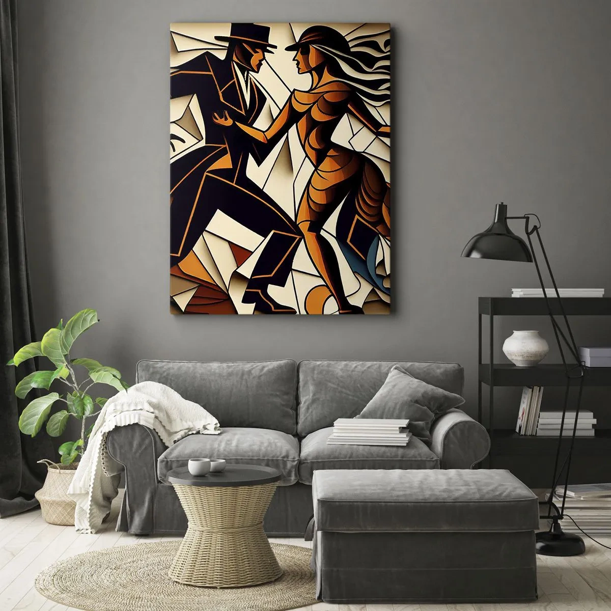Lærredstryk - Billede på lærred - Dans af lidenskab og passion - 50x70 cm