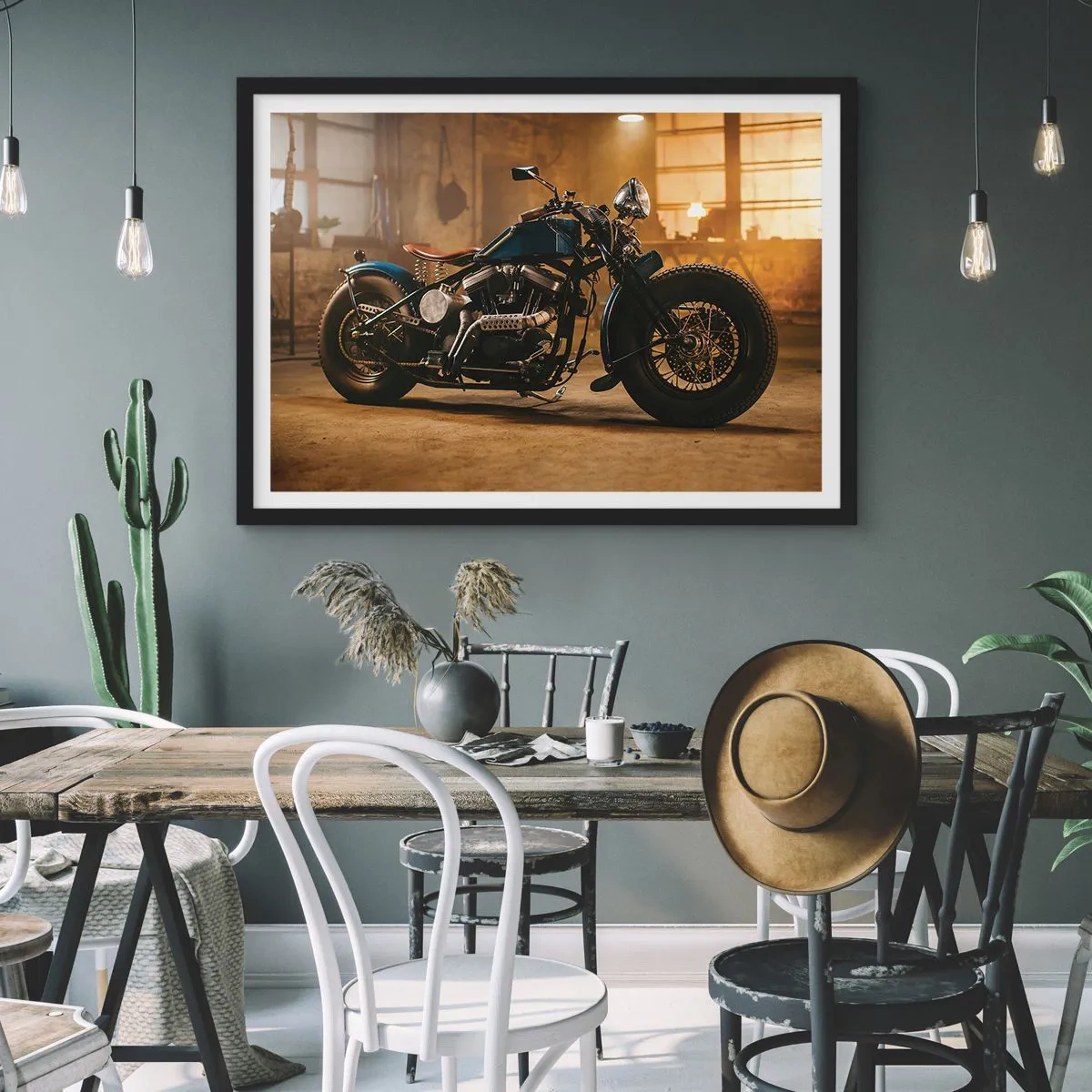 Plakat i sort ramme - Jeg kan gøre alt - 100x70 cm