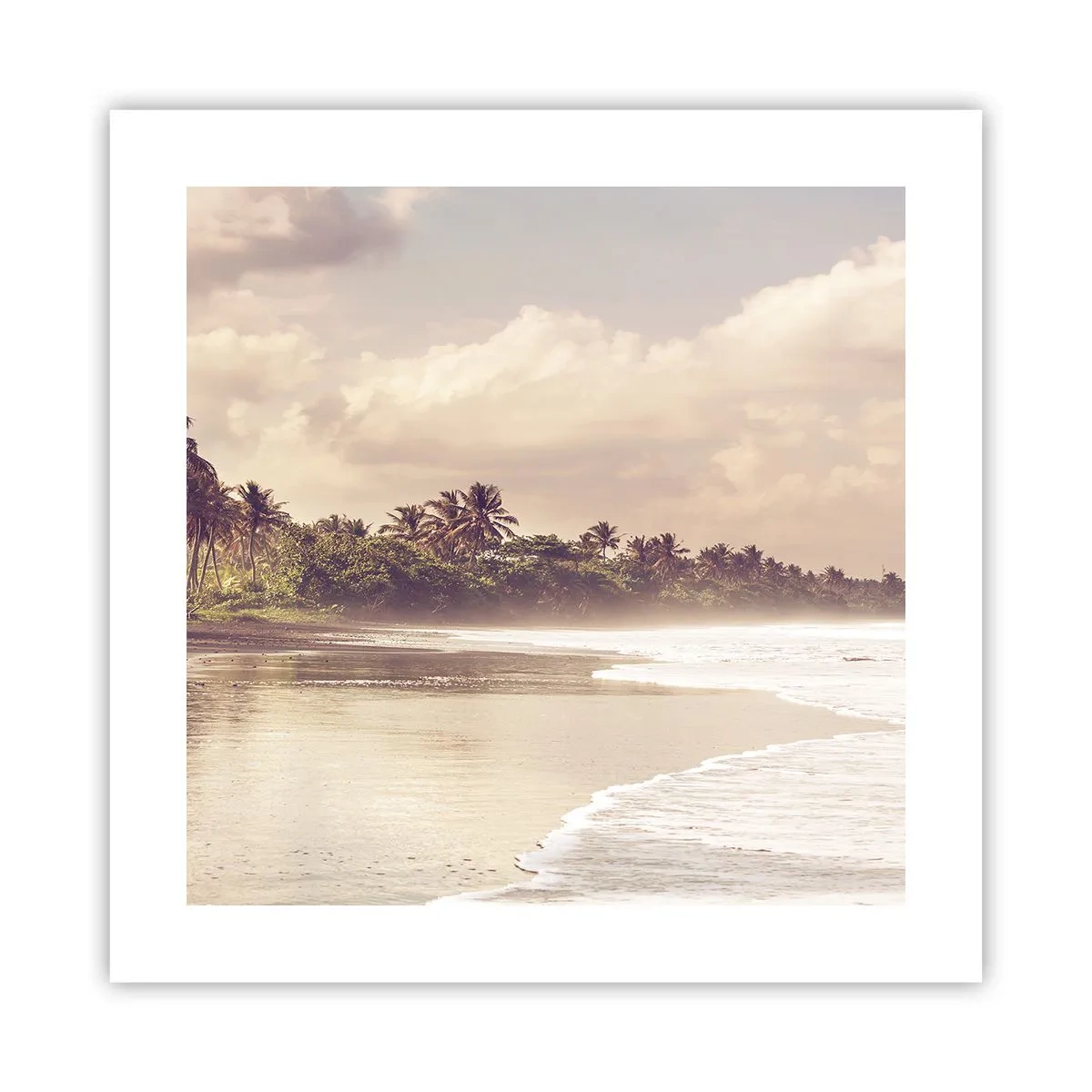 Plakat - Kærtegner bølgerne - 40x40 cm