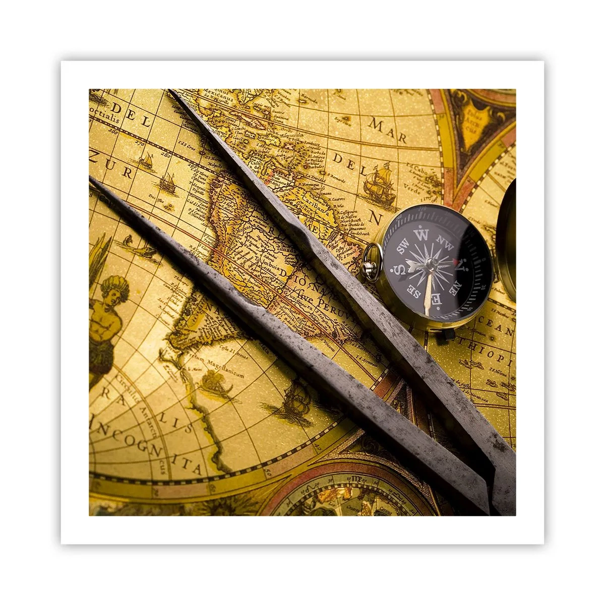 Plakat - Hvor er skattene? - 60x60 cm