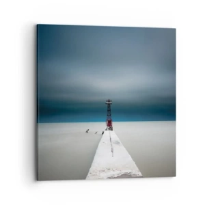 Lærredstryk - Billede på lærred - At møde det uendelige - 70x70 cm