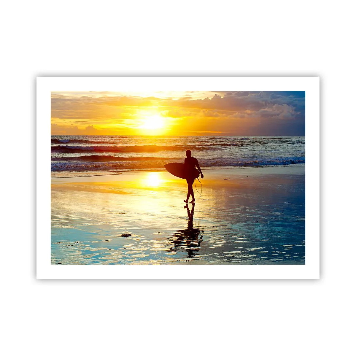Plakat - Krigerens tilbagevenden - 70x50 cm