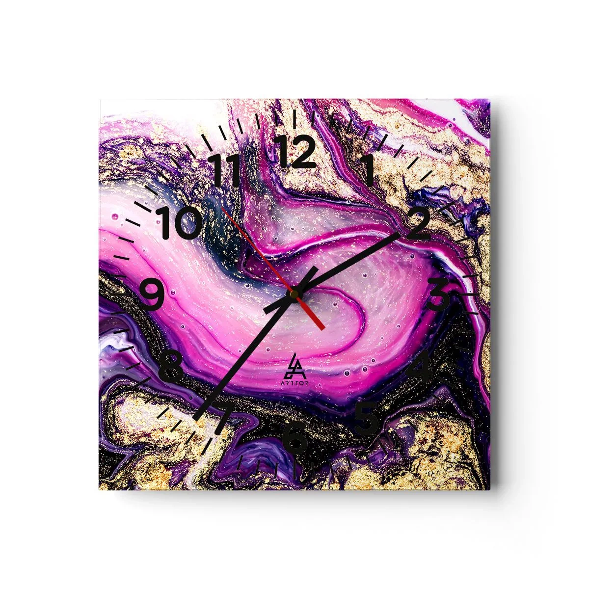 Vægur, Uret - Et øjeblik bag kulisserne - 40x40 cm