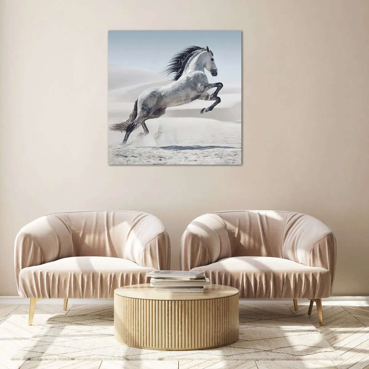 Billede på glas - Arabisk prins - 70x70 cm