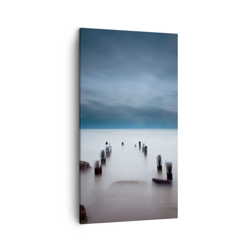 Lærredstryk - Billede på lærred - En betænksom sø - 45x80 cm