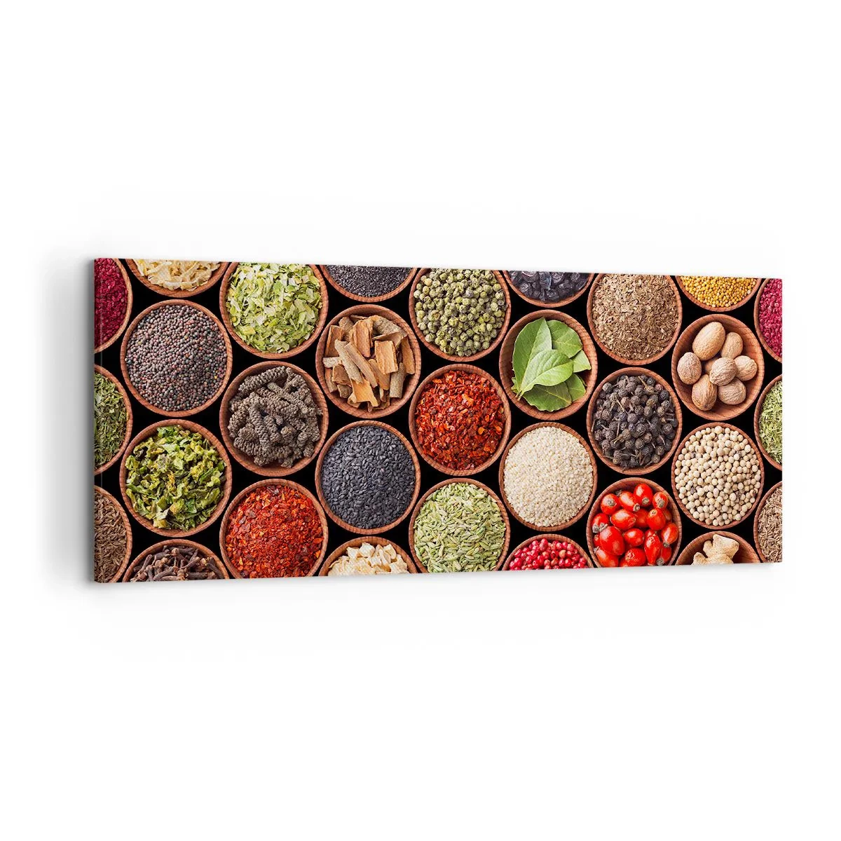 Lærredstryk - Billede på lærred - Alle verdens smage - 120x50 cm