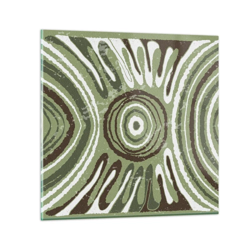 Billede på glas - Eksplosion af følelser - 30x30 cm