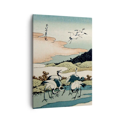 Lærredstryk - Billede på lærred - I japansk ånd - 50x70 cm