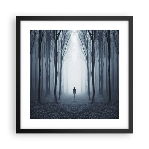Plakat i sort ramme - Og alt sammen ganske enkelt - 40x40 cm