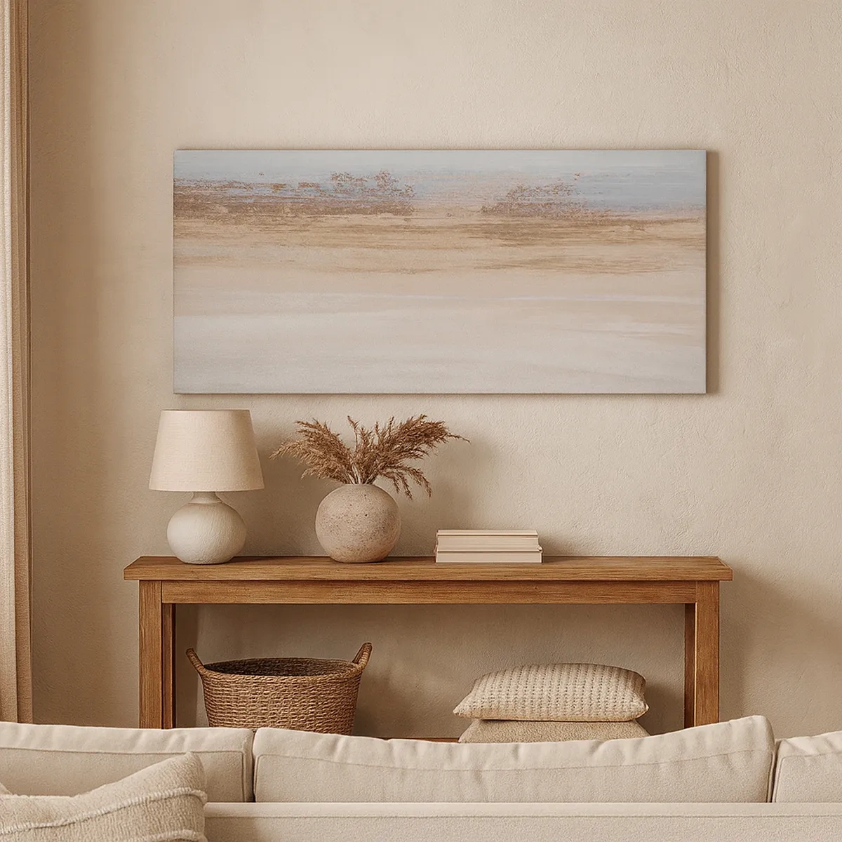 Lærredstryk - Billede på lærred - Tvetydigt landskab - 30x30 cm