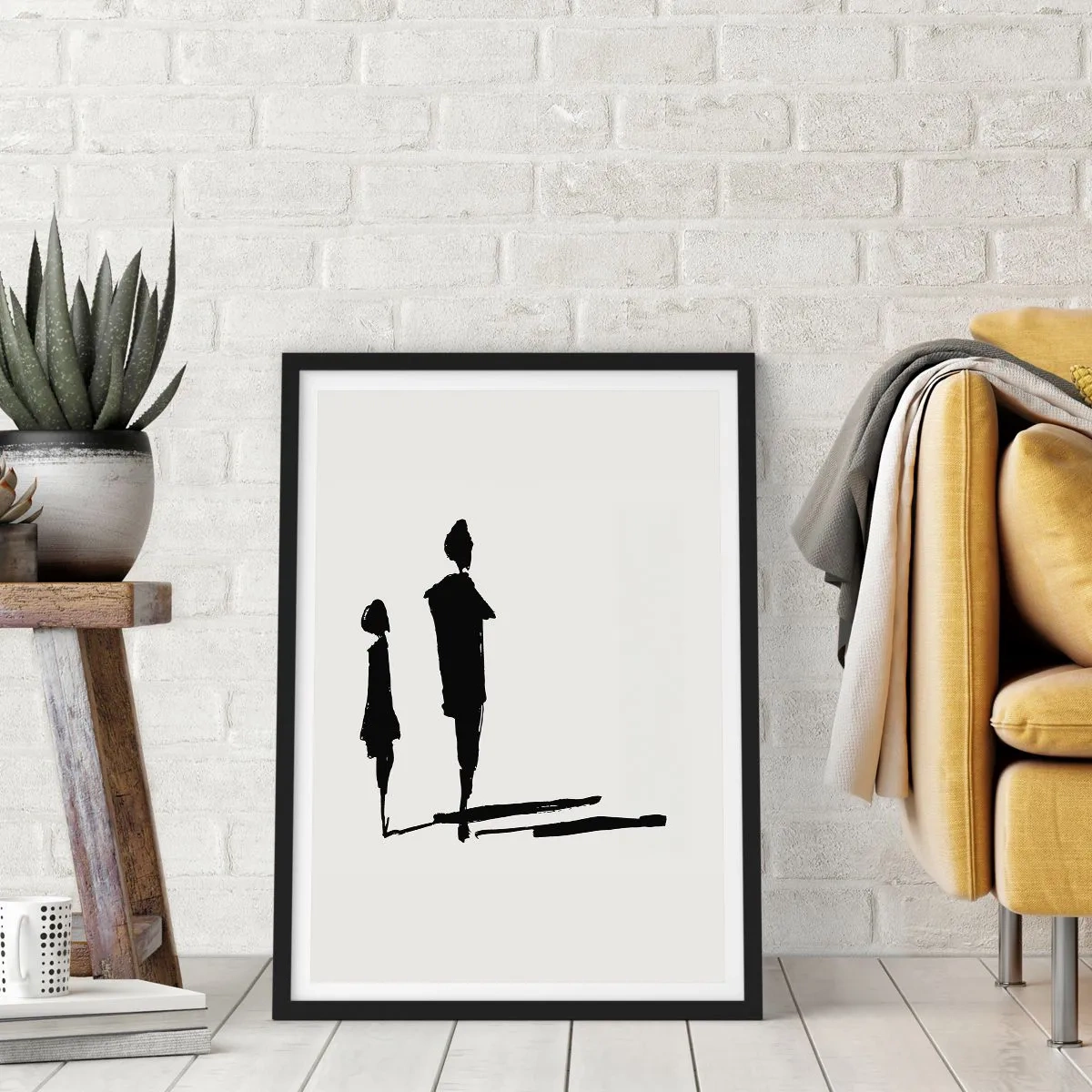 Plakat i sort ramme - Sikkert sammen? - 40x50 cm