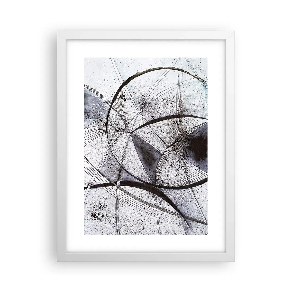 Plakat i hvid ramme - Futuristisk fantasi - 30x40 cm