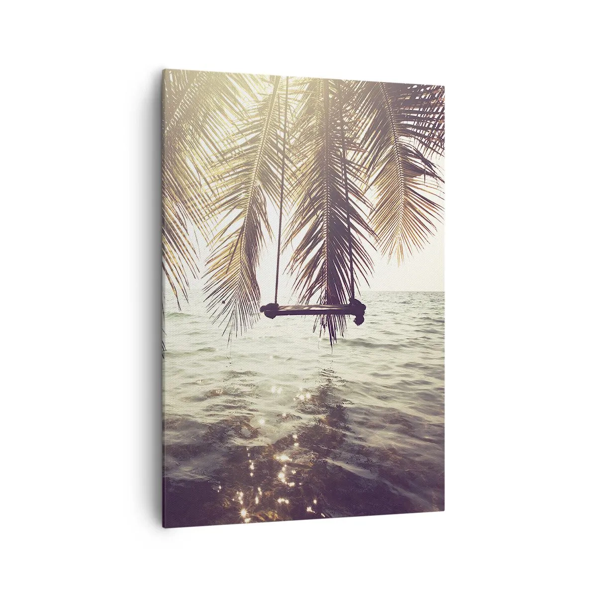 Lærredstryk - Billede på lærred - Du kan svæve i skyerne efter behag - 70x100 cm