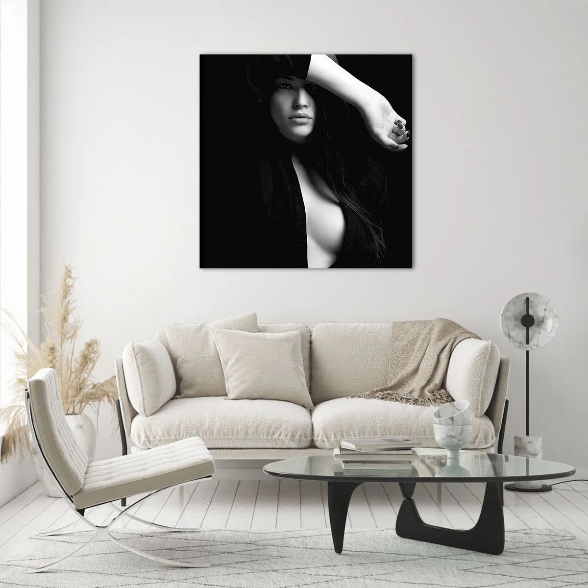 Billede på glas - Forførelsens skole - 70x70 cm