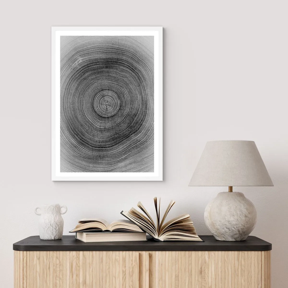 Plakat i hvid ramme - Et tegn på tiden - 40x50 cm