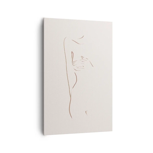 Lærredstryk - Billede på lærred - Begærets form - 80x120 cm