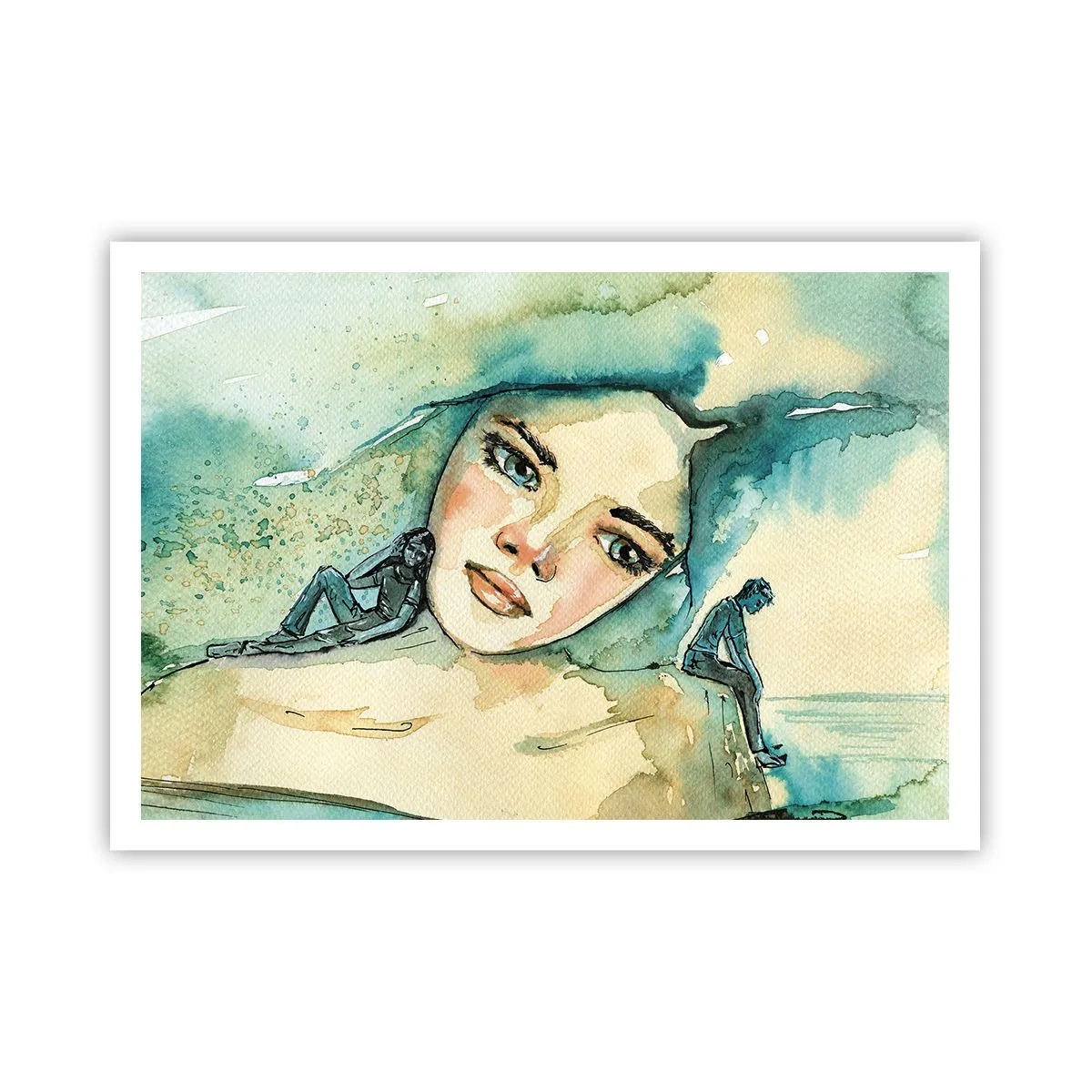 Plakat - Am I blue? - 100x70 cm