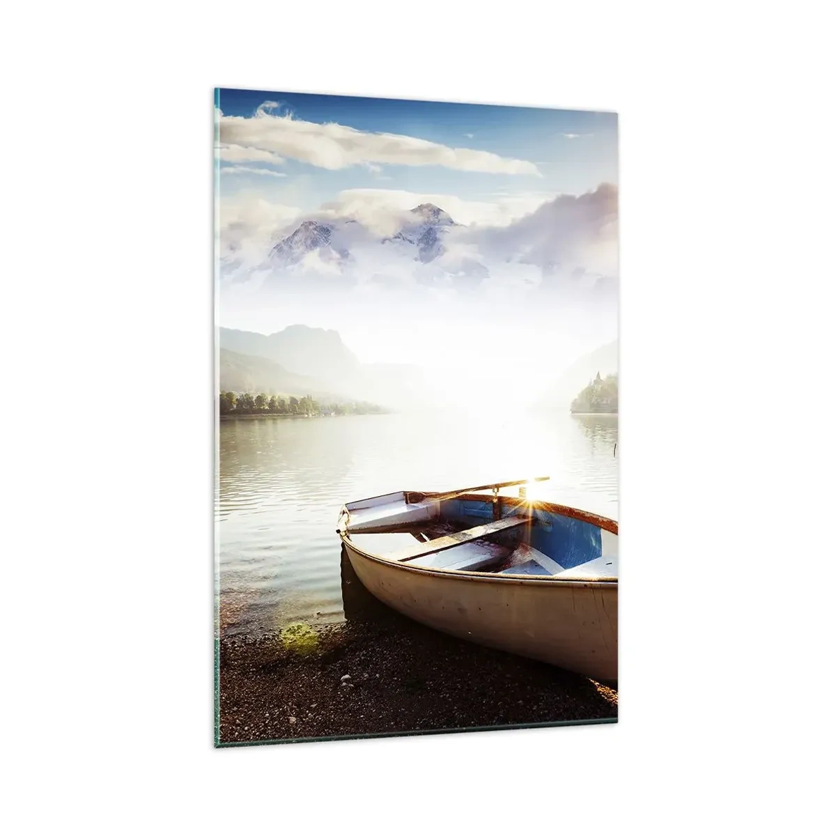 Billede på glas - Over store og klare vande - 80x120 cm