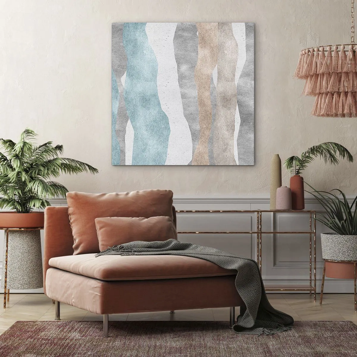 Lærredstryk - Billede på lærred - En undersøgelse af intimitet - 40x40 cm