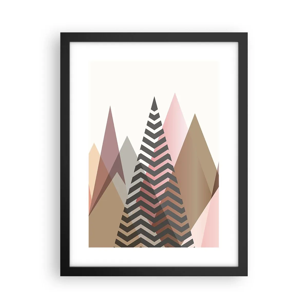 Plakat i sort ramme - Pyramide udsigt - 30x40 cm