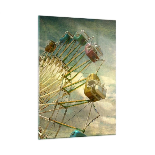 Billede på glas - Vil være, vil være sjov.... - 50x70 cm