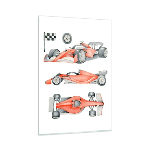 Billede på glas - At indhente en drøm - 80x120 cm