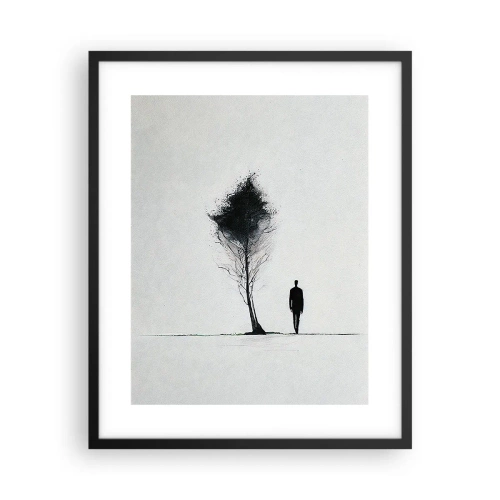 Plakat i sort ramme - Vi vandrer alle - 40x50 cm