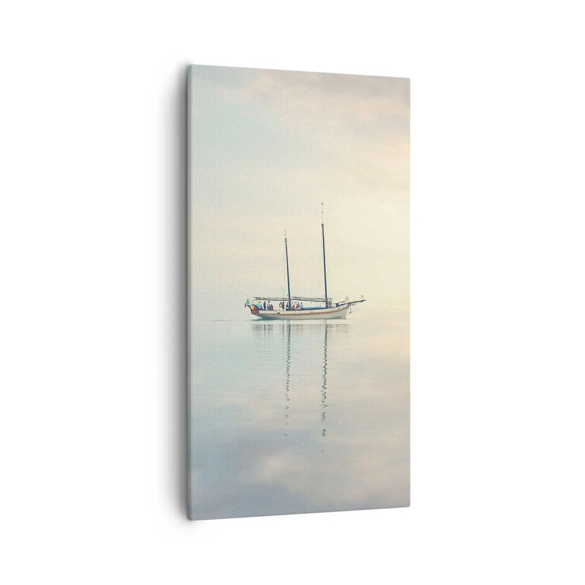 Lærredstryk - Billede på lærred - I et hav af stilhed - 55x100 cm