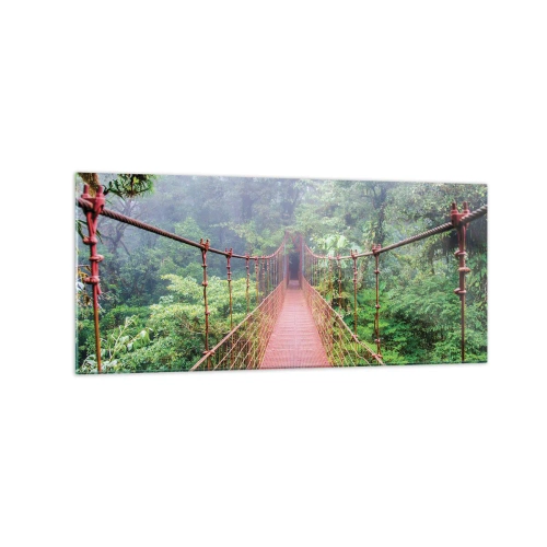 Billede på glas - Ophængt over kronerne - 120x50 cm