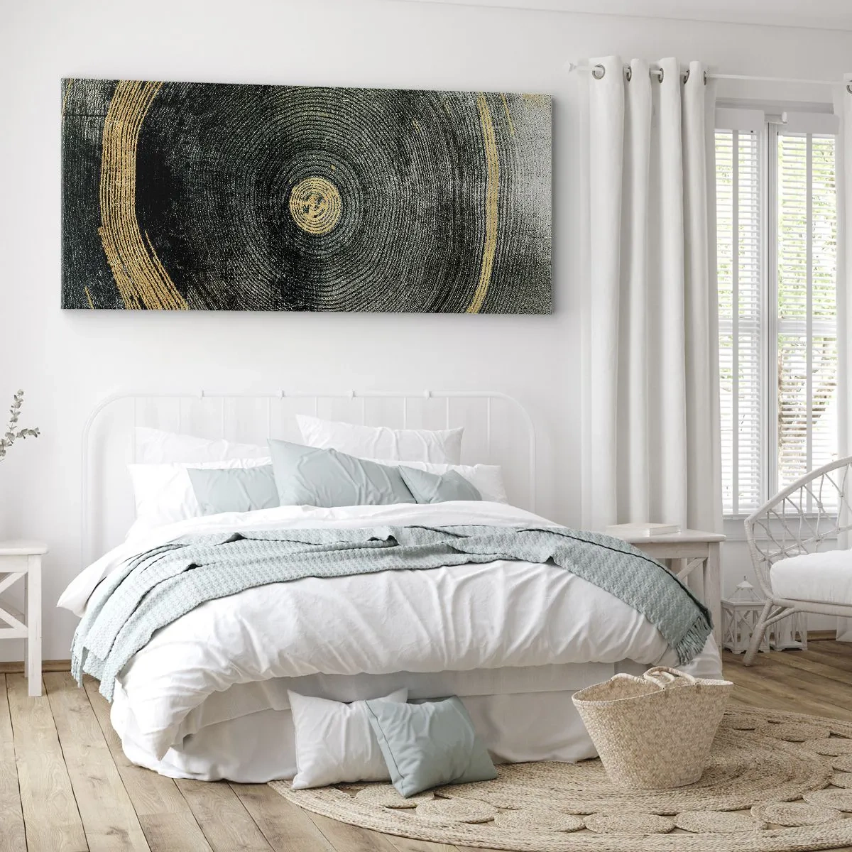 Lærredstryk - Billede på lærred - Forandring og varighed - 120x50 cm