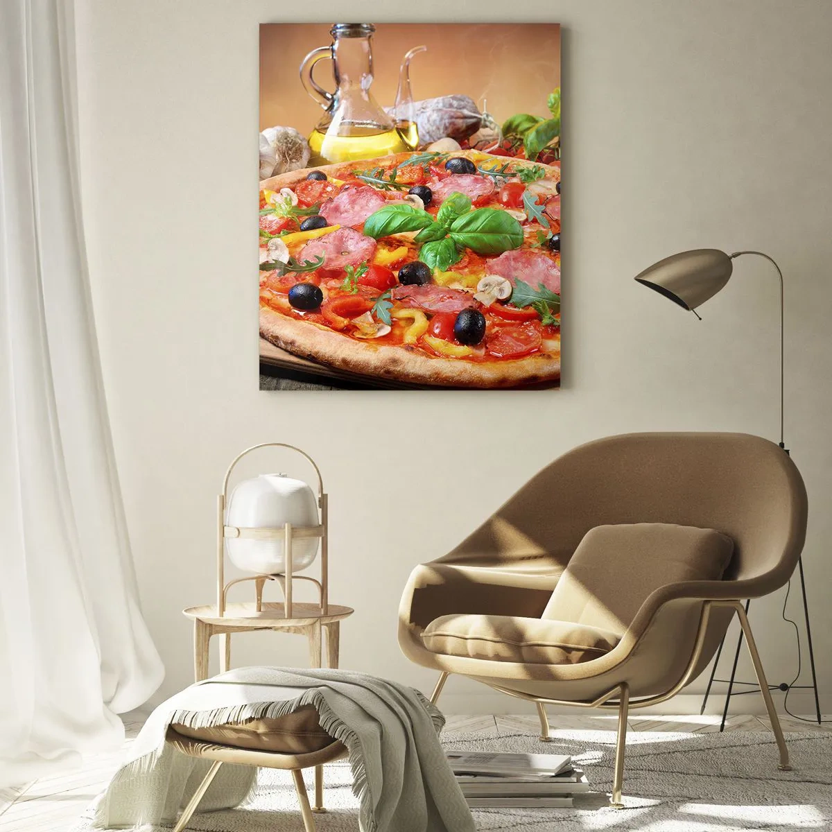 Billede på glas - Med en ægte italiensk smag - 50x70 cm