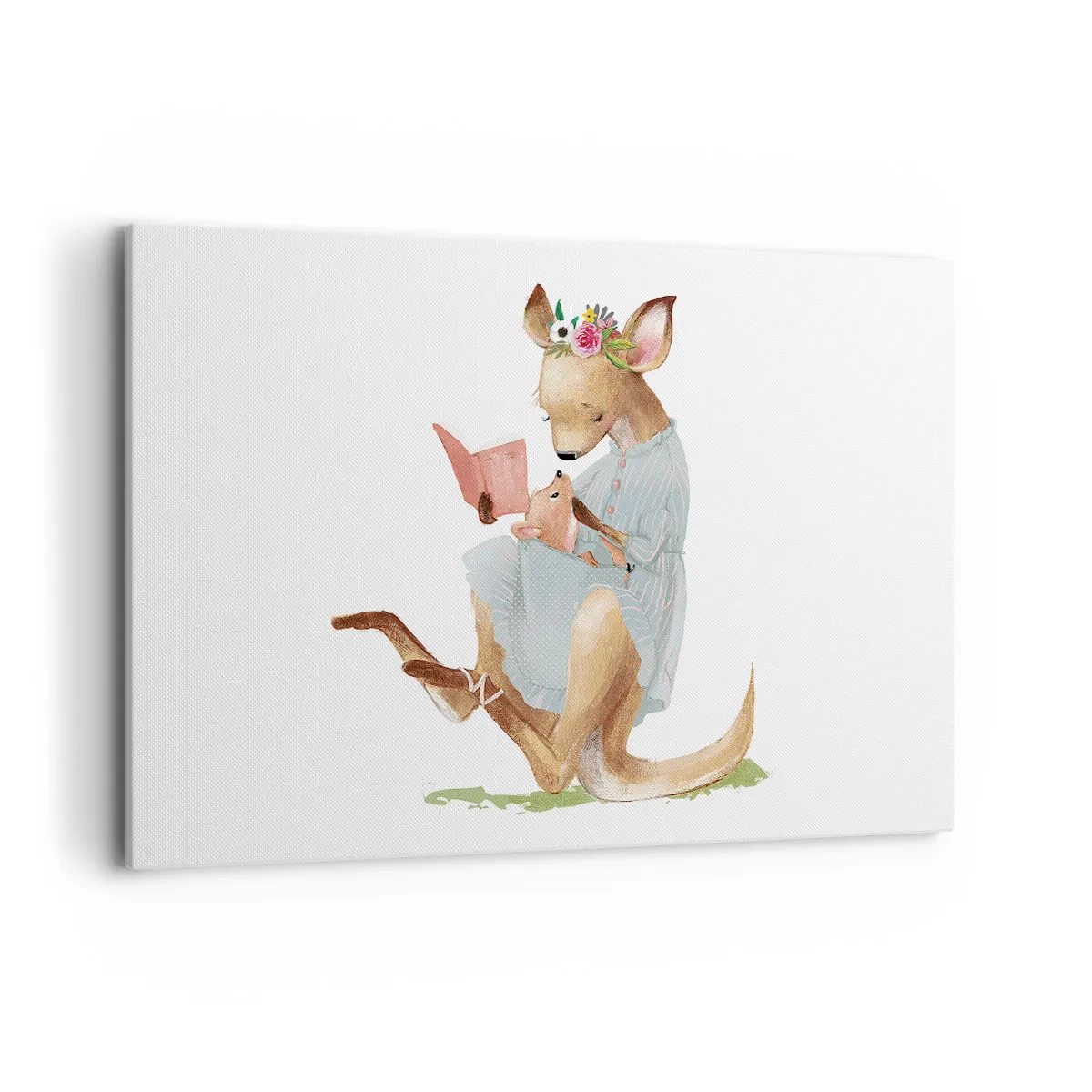 Lærredstryk - Billede på lærred - Læs for mig, mor - 100x70 cm