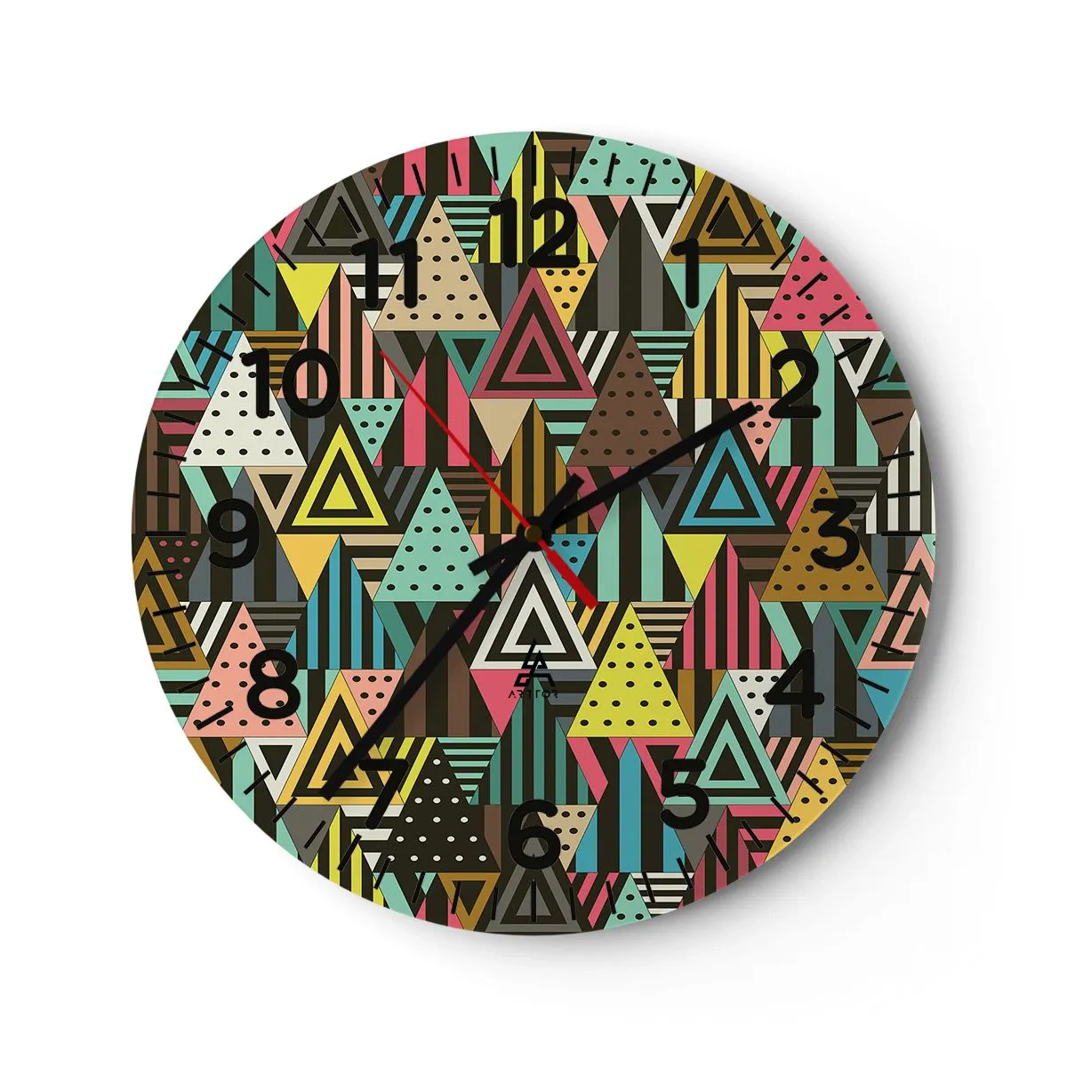 Vægur, Uret - I takt på tre - 40x40 cm