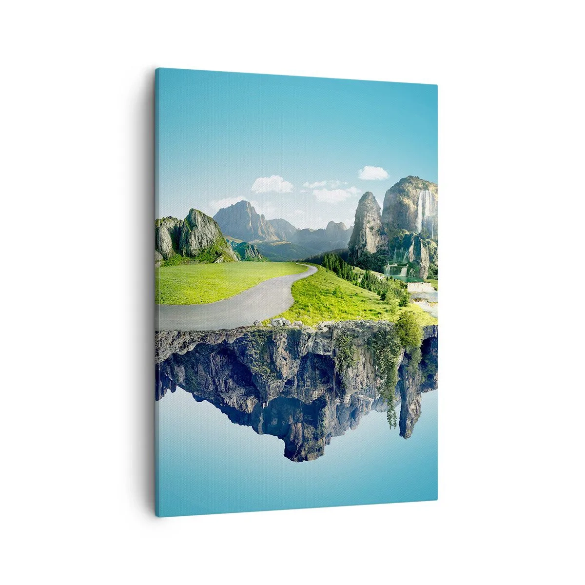 Lærredstryk - Billede på lærred - Fantastisk ø - 50x70 cm
