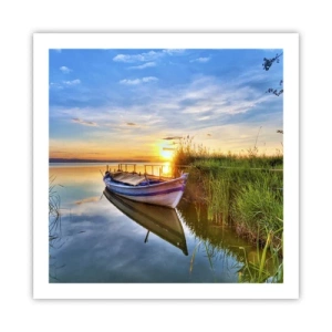 Plakat - Bugt med opfyldte drømme - 60x60 cm