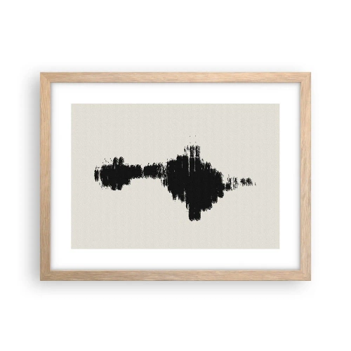 Plakat i ramme af lyst egetræ - Fantasiens vibrationer - 40x30 cm