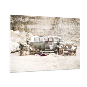 Billede på glas - Tid til at starte rejsen - 100x70 cm