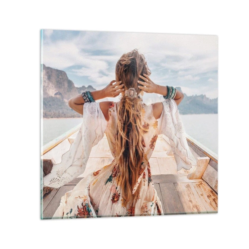 Billede på glas - På vej mod lykken - 70x70 cm