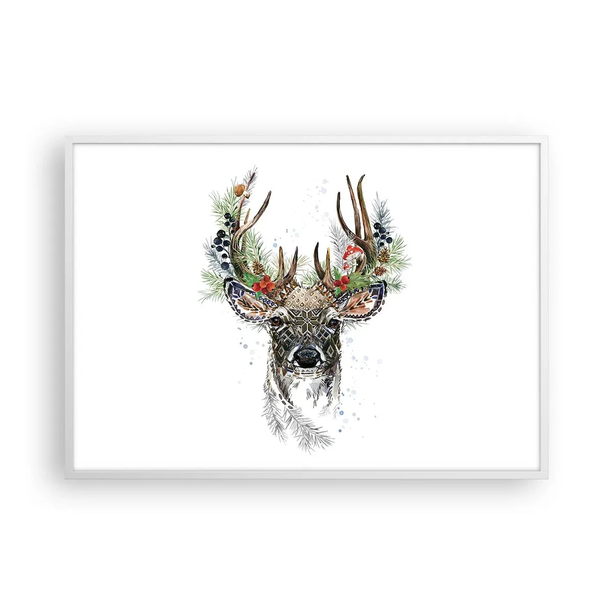 Plakat i hvid ramme - I festlig påklædning - 100x70 cm