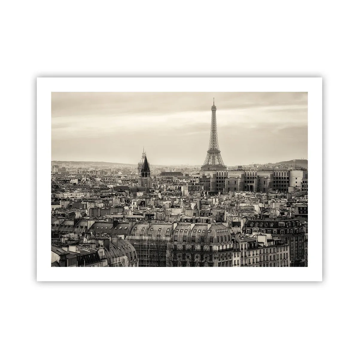 Plakat - Over Paris' hustage - 70x50 cm