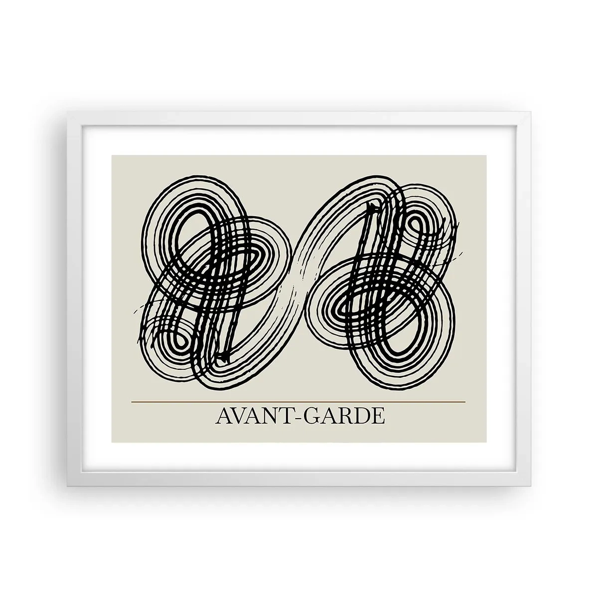 Plakat i hvid ramme - Det kom ud spontant - 50x40 cm