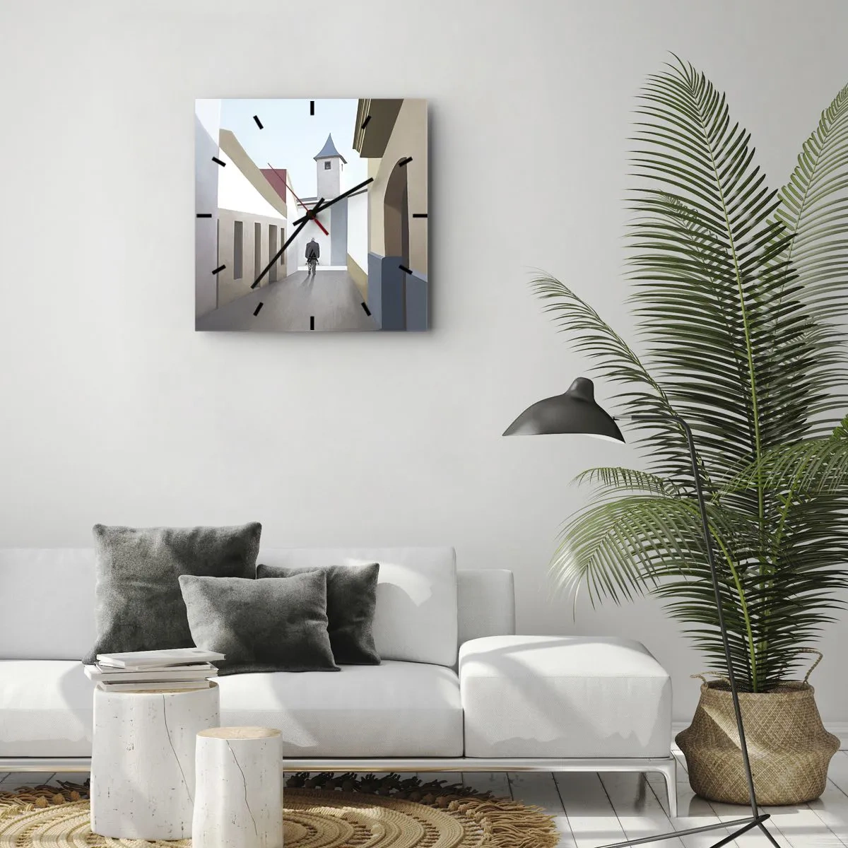 Vægur, Uret - Solrig gåtur - 40x40 cm