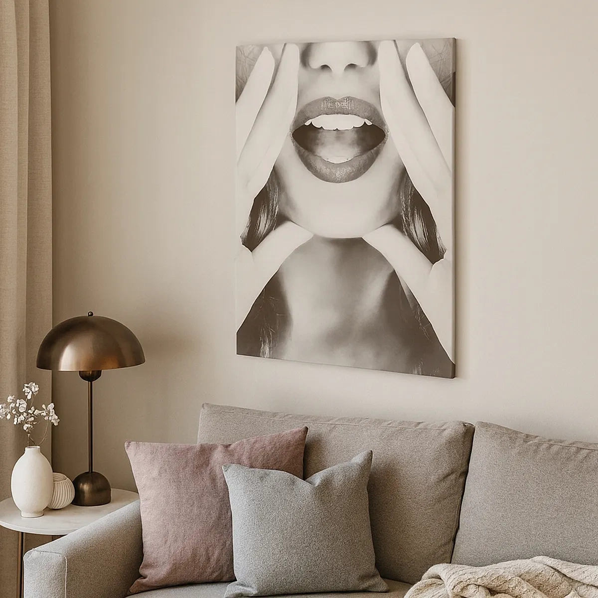 Lærredstryk - Billede på lærred - Jeg er på vej! - 50x70 cm