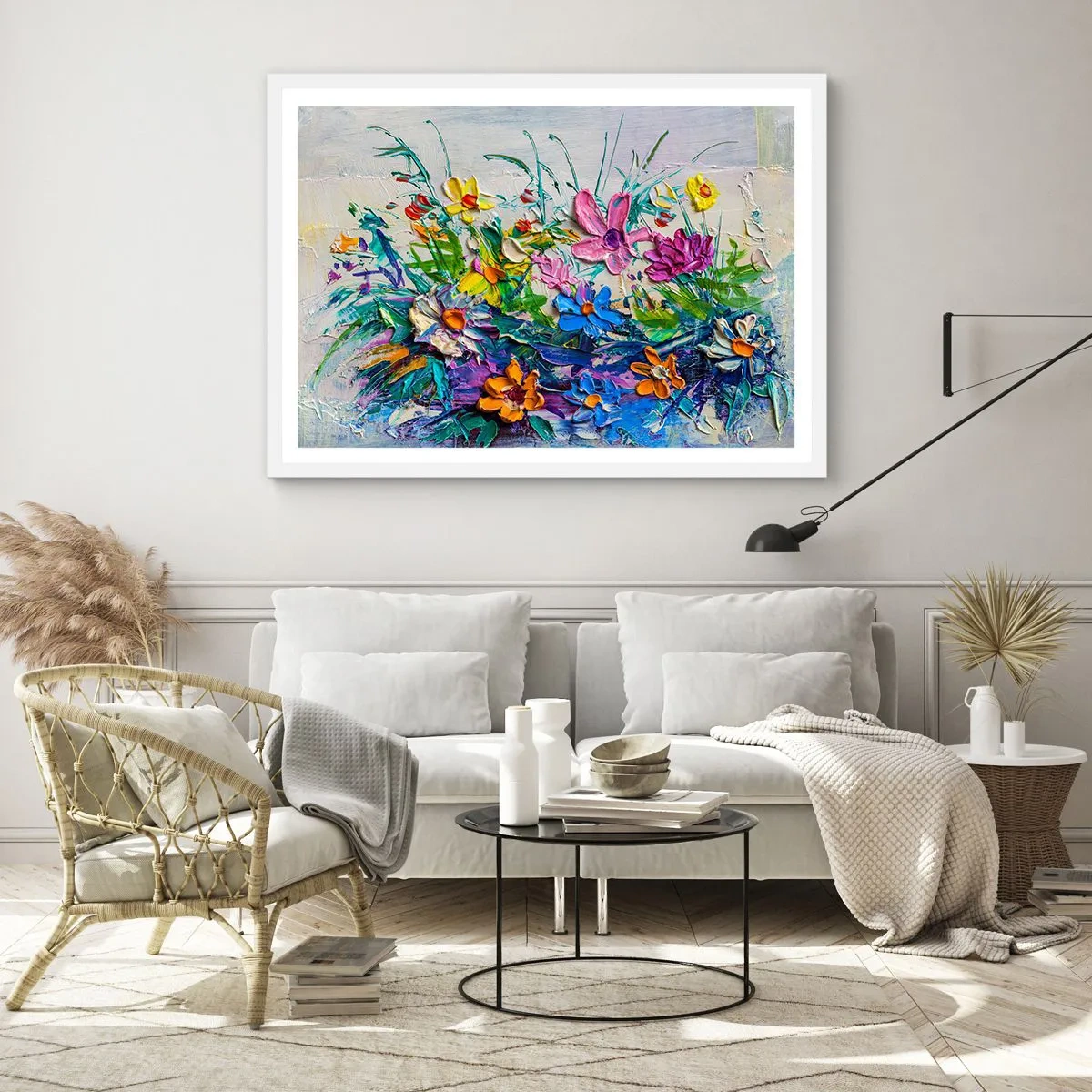 Plakat i hvid ramme - Overhovedet ikke et stilleben - 40x30 cm