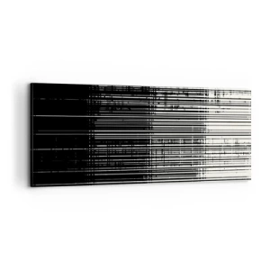Lærredstryk - Billede på lærred - Bølger og vibrationer - 100x40 cm