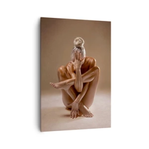 Lærredstryk - Billede på lærred - Enhed mellem krop og ånd - 70x100 cm